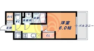 大阪府大阪市浪速区桜川2丁目【マンション】の間取り