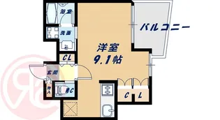 リーガル四ツ橋筋【2階】の間取り