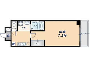 大阪府大阪市浪速区塩草3丁目【マンション】の間取り
