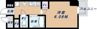 大阪 PRESTIGE ACCOMMODATION【9階】の間取り
