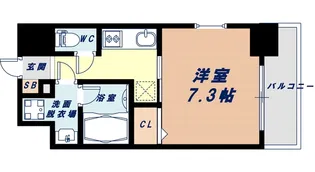 ワールドアイ大阪ドームシティ【9階】の間取り