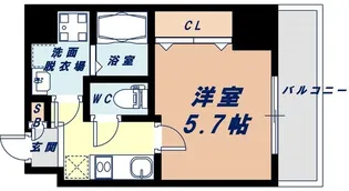 大阪府大阪市西区本田2丁目【マンション】の間取り