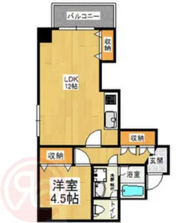 CITY SPIRE難波プレミア【8階】の間取り