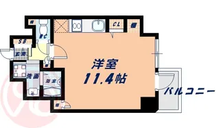 ルーセントオーデン難波【3階】の間取り