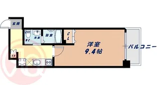 大阪府大阪市西区新町4丁目【マンション】の間取り