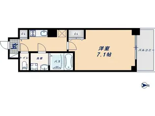 1Kの間取り画像