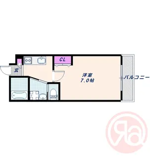 1Kの間取り画像