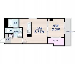 リベラ山坂【2階】の間取り