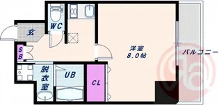 プライムコート天王寺町【3階】の間取り