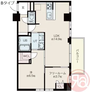 ブルーノ北畠【2階】の間取り