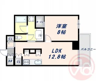 リーディア玉造駅前【15階】の間取り