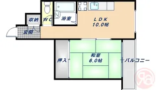 エバーグリーン【3階】の間取り