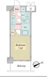Fortuney北堀江【11階】の間取り