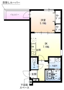 フジパレス我孫子西Ⅰ番館【3階】の間取り