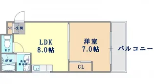 サザンクロス【1階】の間取り