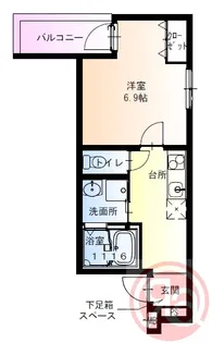 フジパレス今川駅東Ⅲ番館【1階】の間取り