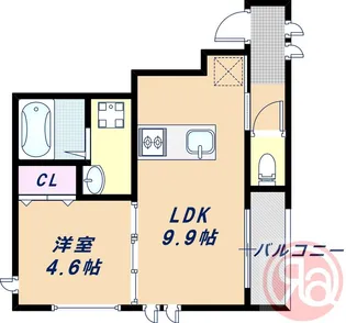 MAIKA‘ITEZUKAYAMA【2階】の間取り