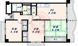 KMコートあびこ【5階】の間取り