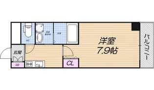 リバーライズ南堀江【8階】の間取り