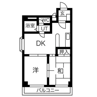 サンプラザ浪速1番館【5階】の間取り