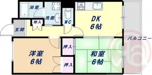 エクセル・ドメイン南田辺【3階】の間取り