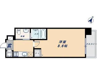 エスリード阿波座シティーウエストⅡ【4階】の間取り
