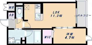 ビオトープ味原町【4階】の間取り