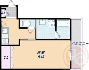ロイヤルレジデンス万代東【1階】の間取り