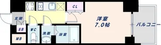 DOUBLE NINE RESIDENCE TENNOJIMINAMI【2階】の間取り