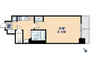 大阪府大阪市西区本田3丁目【マンション】の間取り