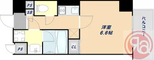 天王寺ルート25【4階】の間取り