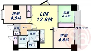 ノバカネイチ堂ヶ芝【2階】の間取り
