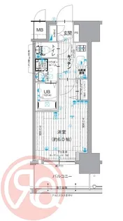 エスリード難波ザ・プレミア【12階】の間取り