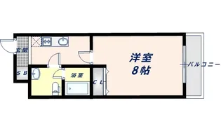 レグルス阿倍野【4階】の間取り