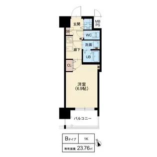 スプランディッド天王寺Ⅲ【8階】の間取り