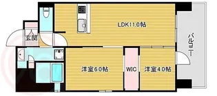 Vievle靭公園Q【5階】の間取り
