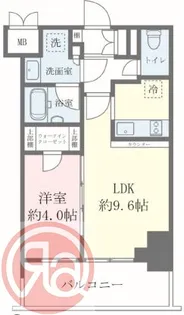 クレストコート靭公園 THE CLASS【3階】の間取り