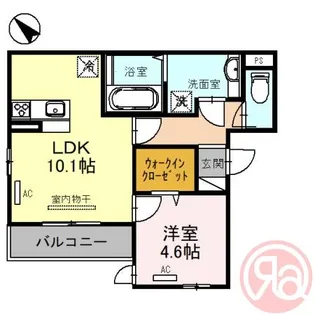 スペチアーレ万代【3階】の間取り