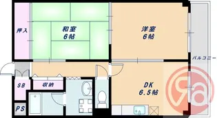 ドリームコート東住吉【3階】の間取り