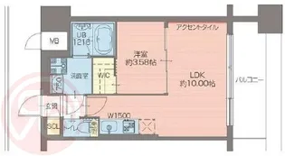 プレジオ弁天町EURO【8階】の間取り