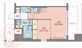 プレジオ弁天町EURO【9階】の間取り