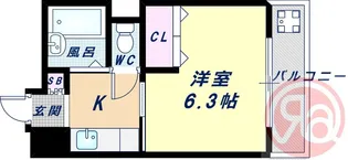 ハウスパーク長居【4階】の間取り