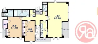 パレス帝塚山【2階】の間取り