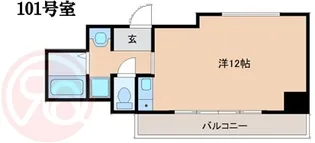 クレアジオーネ中之島西【1階】の間取り