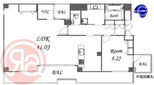 Belle Vogue KITAHORIE【5階】の間取り