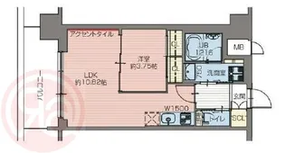 プレジオ難波【11階】の間取り