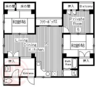 タウンハウスTB【8階】の間取り