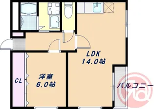 プレジール中野【2階】の間取り