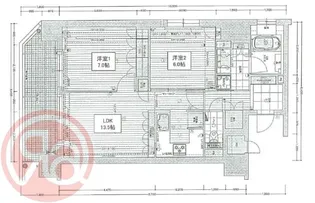 リーガル四ツ橋立売堀Ⅱ【4階】の間取り