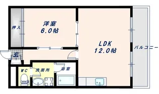 メジェーム住吉【3階】の間取り